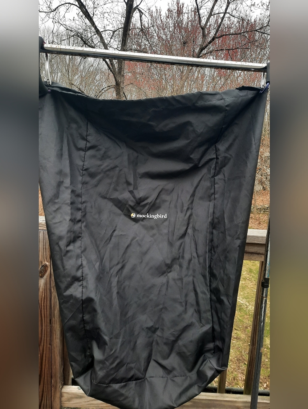 Mockingbird Black stroller Drawstring travel bag